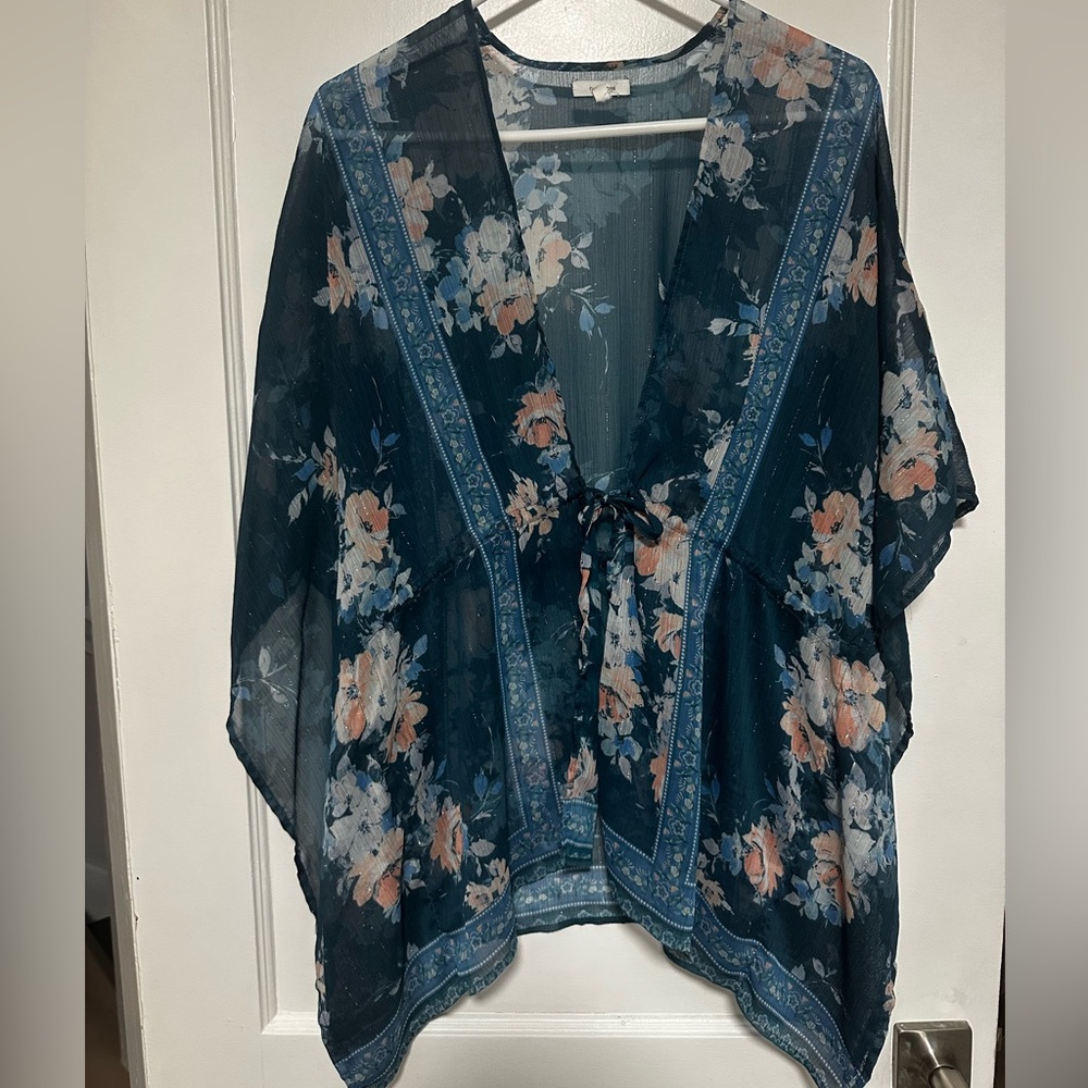 Floral Sheer Kimono Cardigan